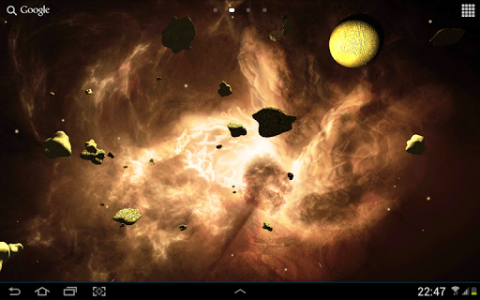 اسکرین شات 5 برنامه Asteroids 3D live wallpaper