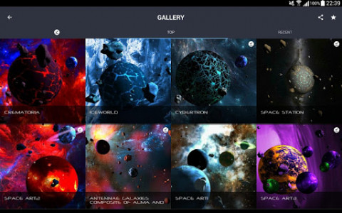 اسکرین شات 2 برنامه Asteroids 3D live wallpaper