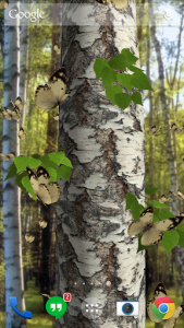 اسکرین شات 2 برنامه Butterflies 3D live wallpaper