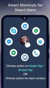 اسکرین شات 1 برنامه Speed Dial Widget - Quick and