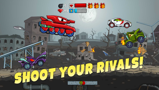 اسکرین شات 4 بازی Car Eats Car - Apocalypse Race