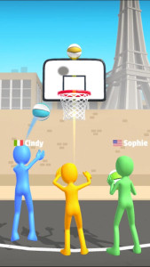 اسکرین شات 1 بازی Five Hoops - Basketball Game