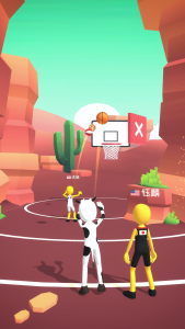 اسکرین شات 4 بازی Five Hoops - Basketball Game