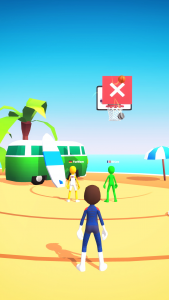اسکرین شات 3 بازی Five Hoops - Basketball Game