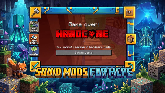 اسکرین شات 4 برنامه Hardcore Mod for Minecraft PE