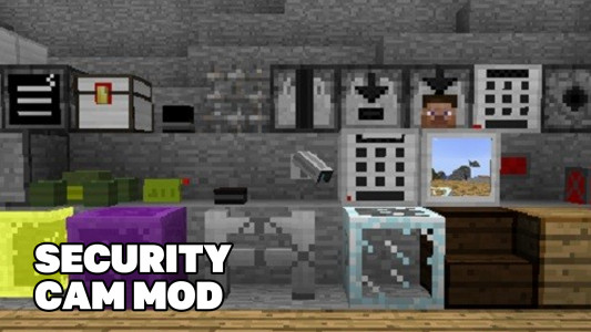 اسکرین شات 4 برنامه Security Camera Mod Minecraft