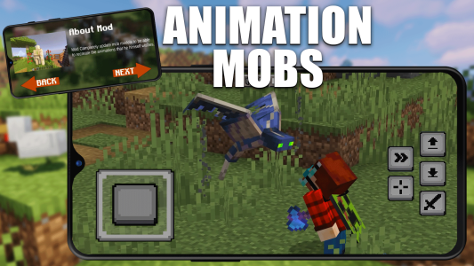 اسکرین شات 3 برنامه Mods Mobs Animations Minecraft