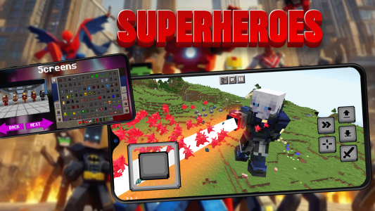 اسکرین شات 3 برنامه Superheroes Addon Minecraft PE