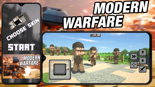 اسکرین شات 1 برنامه Warfare Mods for Minecraft PE