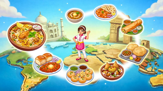 اسکرین شات 1 بازی Indian Cooking Star: Chef Game