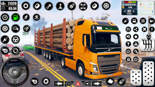 اسکرین شات 5 برنامه Log Transporter Truck Driving