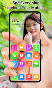 اسکرین شات 1 برنامه Transparent Live Wallpaper