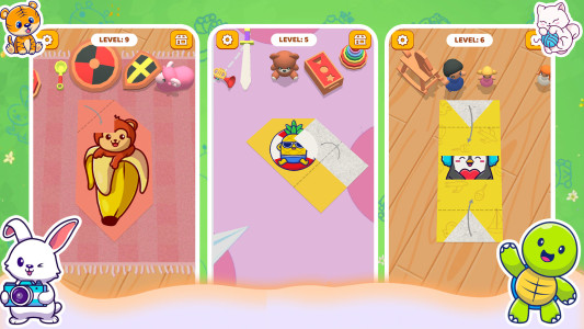 اسکرین شات 6 بازی Paper Fold: Paper Puzzle 3D