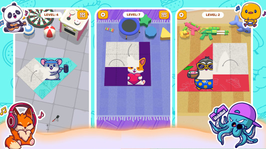 اسکرین شات 7 بازی Paper Fold: Paper Puzzle 3D