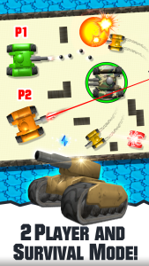 اسکرین شات 1 بازی 2 Player Tank Wars