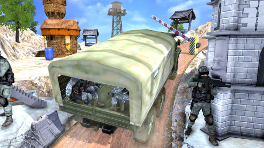 اسکرین شات 3 بازی Army Truck Driver 3D