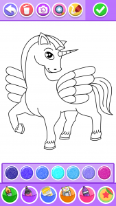 اسکرین شات 4 برنامه Unicorn Coloring Pages