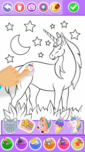 اسکرین شات 5 برنامه Unicorn Coloring Pages