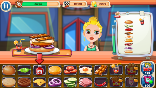 اسکرین شات 3 بازی Burger Fest: Cooking Games