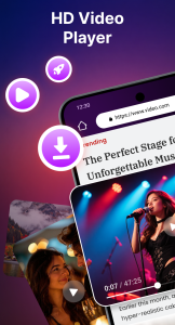 اسکرین شات 1 برنامه Video Player & Download Video
