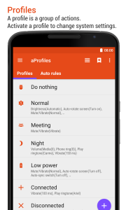 اسکرین شات 1 برنامه aProfiles - Auto tasks