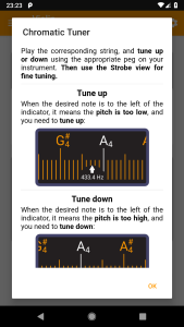 اسکرین شات 6 برنامه Guitar Tuner, Violin: Tuneo