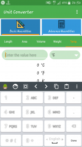 اسکرین شات 3 برنامه تبدیل واحد مهندسی