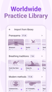 اسکرین شات 5 برنامه Prana Breath: Meditation, Calm
