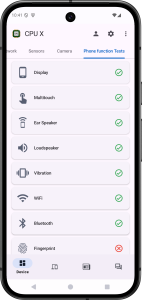 اسکرین شات 6 برنامه CPU X - Device & System info