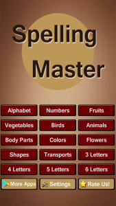 اسکرین شات 1 برنامه Spelling Master Game