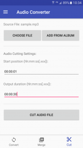 اسکرین شات 3 برنامه Audio Converter