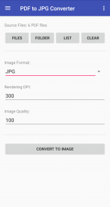 اسکرین شات 1 برنامه PDF to JPG Converter
