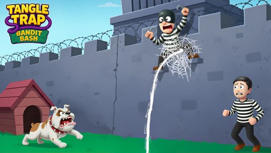 اسکرین شات 1 بازی Tangle Trap - Bandit Bash
