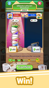 اسکرین شات 2 بازی Merge Meow Cafe : Coffee cat