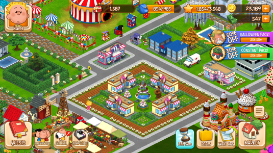 اسکرین شات 6 بازی Snoopy's Town Tale CityBuilder