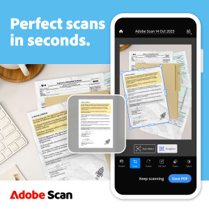 اسکرین شات 1 برنامه Adobe Scan AI PDF Scanner, OCR