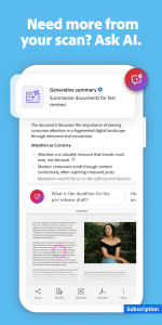 اسکرین شات 6 برنامه Adobe Scan AI PDF Scanner, OCR