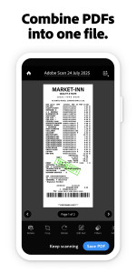 اسکرین شات 2 برنامه Adobe Scan AI PDF Scanner, OCR