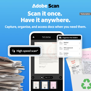 اسکرین شات 1 برنامه Adobe Scan AI PDF Scanner, OCR