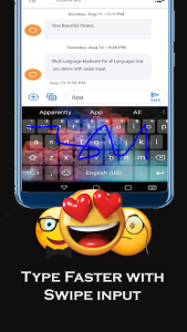 اسکرین شات 4 برنامه Multi Language Keyboard 2020 for All Languages