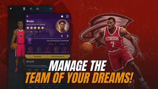 اسکرین شات 3 بازی Astonishing Basketball Manager