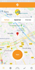 اسکرین شات 1 برنامه Mobile Network Quality Test