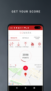 اسکرین شات 7 برنامه 5GMARK Speed & Quality Test