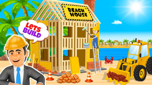 اسکرین شات 2 بازی Beach House Construction Games