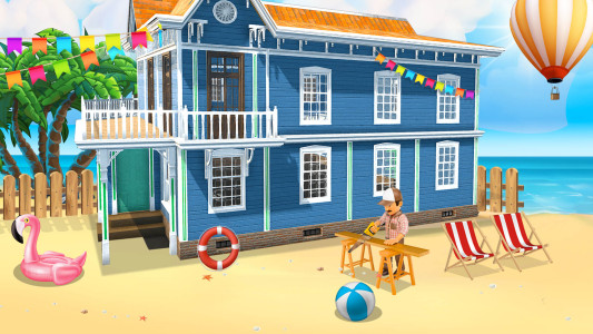اسکرین شات 4 بازی Beach House Construction Games