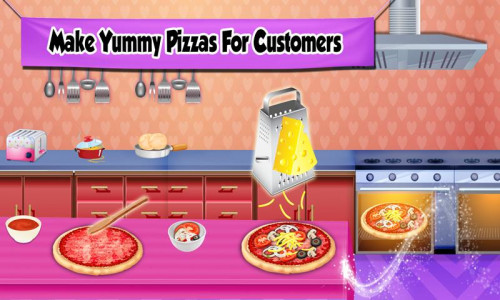 اسکرین شات 3 بازی Pizza Shop Making Girls Games