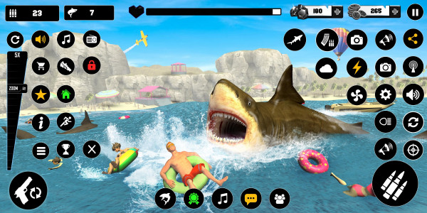 اسکرین شات 2 بازی Shark Hunter: 3D Offline Games