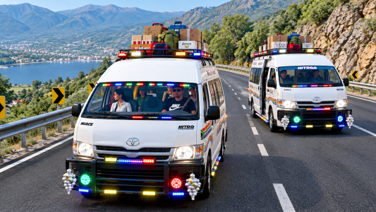 اسکرین شات 4 بازی City Van Simulator Games 3D