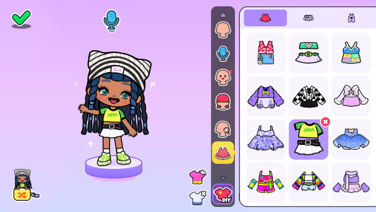 اسکرین شات 3 بازی Aha World: Doll Dress-Up Game