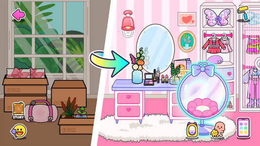 اسکرین شات 4 بازی Aha World: Doll Dress-Up Game